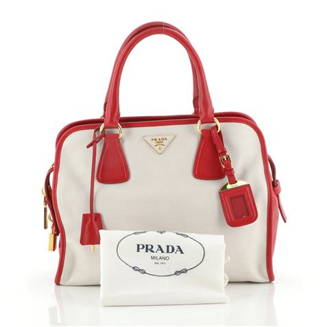 Prada Saffiano Bicolor Zip